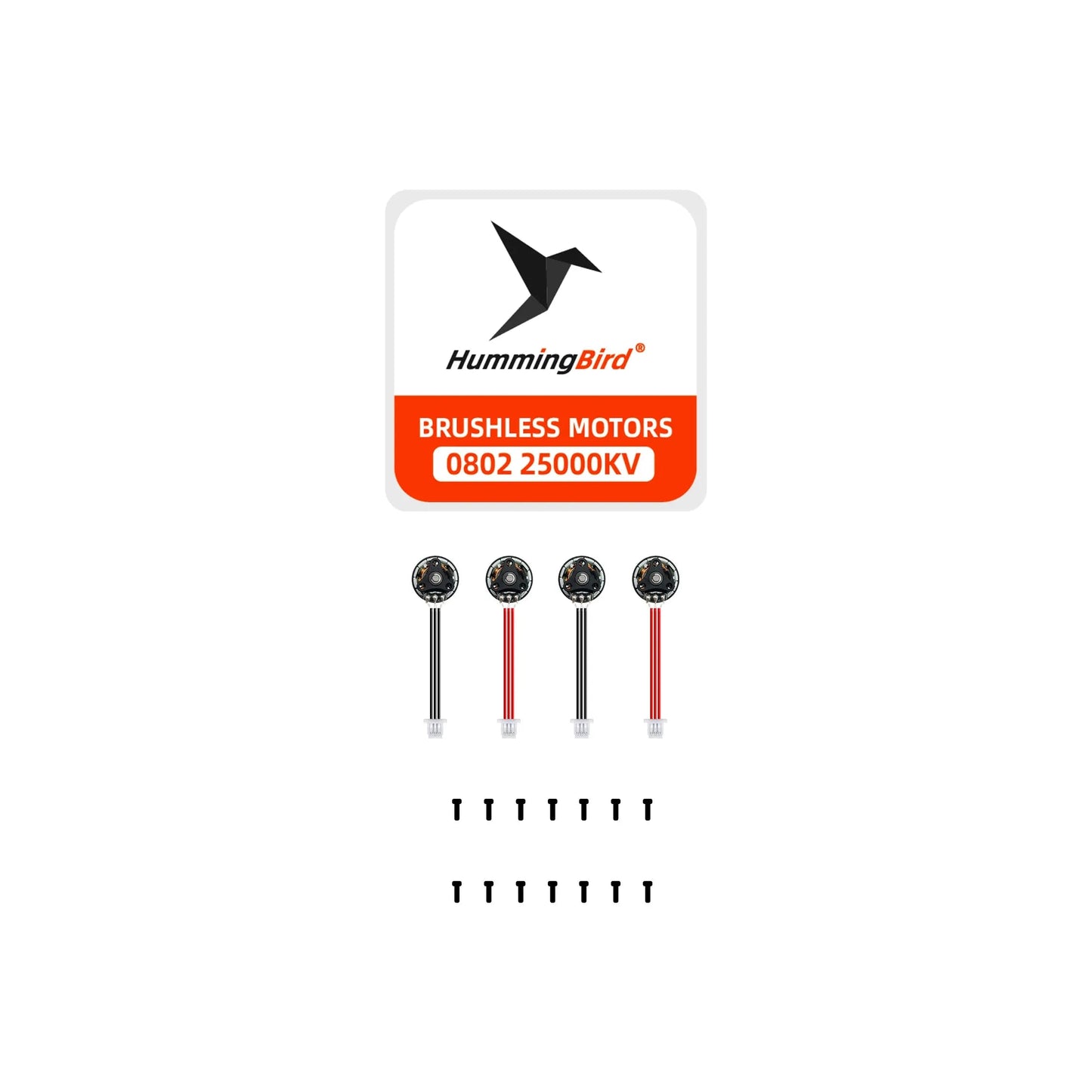Hummingbird 0802 25000kv Brushless Motors - (Set of 4)