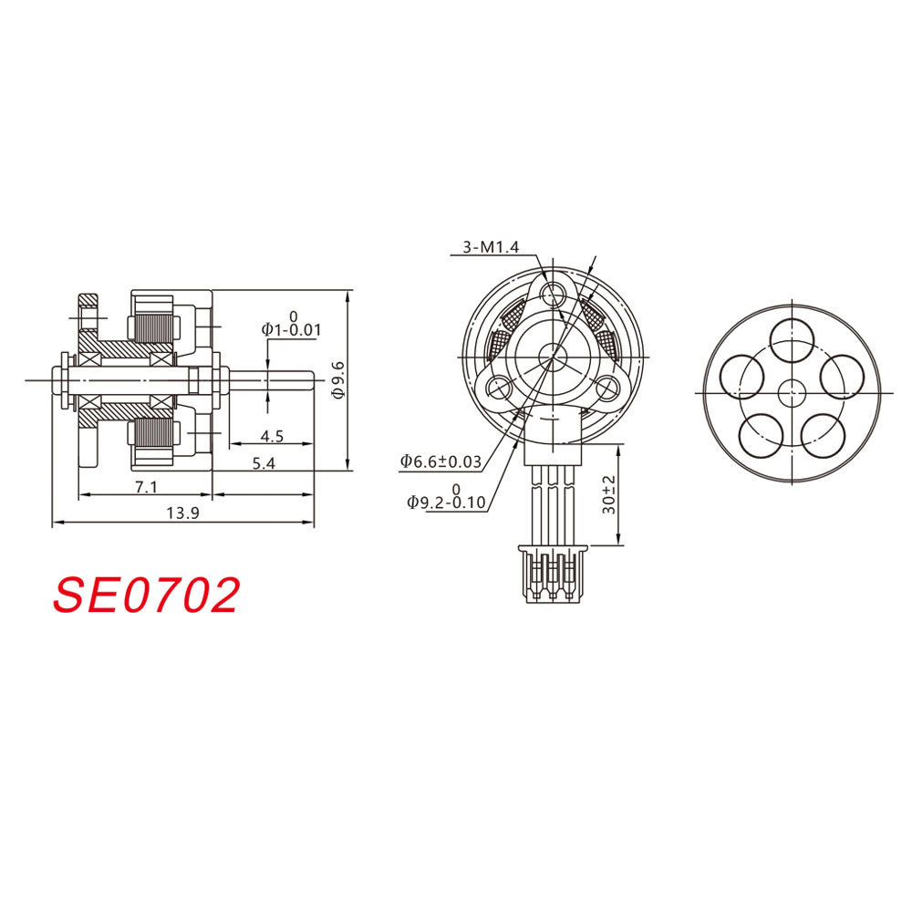 Happymodel SE0702 KV28000 Brushless motor