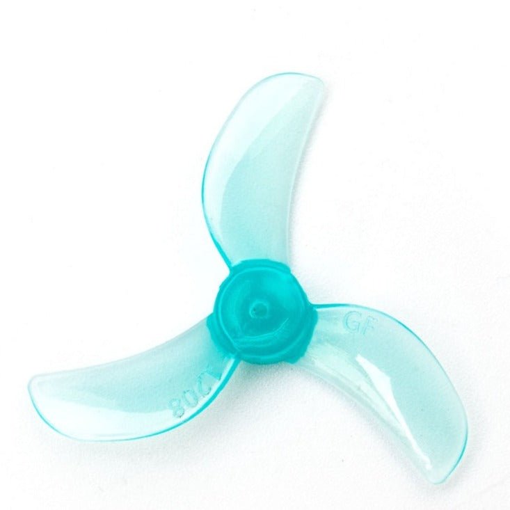 Gemfan 31mm 1208-3 / 1.2" Tri-Blade Micro/Whoop FPV Drone Props (8 Pack) - Choose Shaft Size / Color