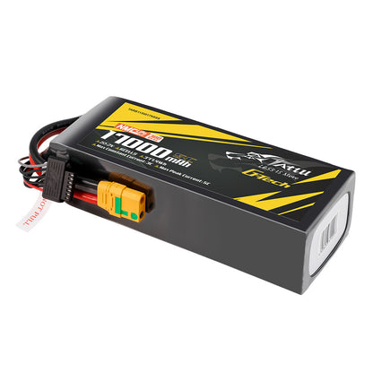 Tattu Semi-Solid State 300Wh/kg 17000mAh 10C 22.2V 6S1P G-Tech Lipo Battery Pack with XT90S-F