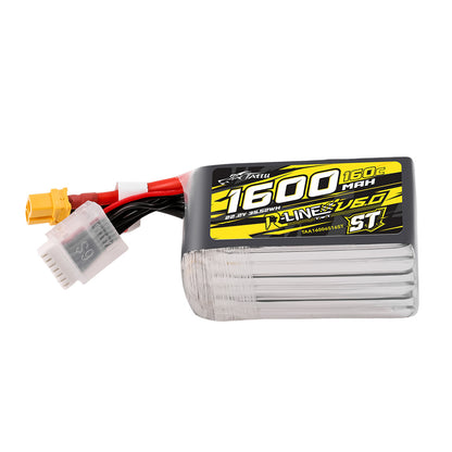 Tattu R-Line Version 6.0 1600mAh 160C 6S 22.2V ST Lipo Battery Pack With XT60 Plug