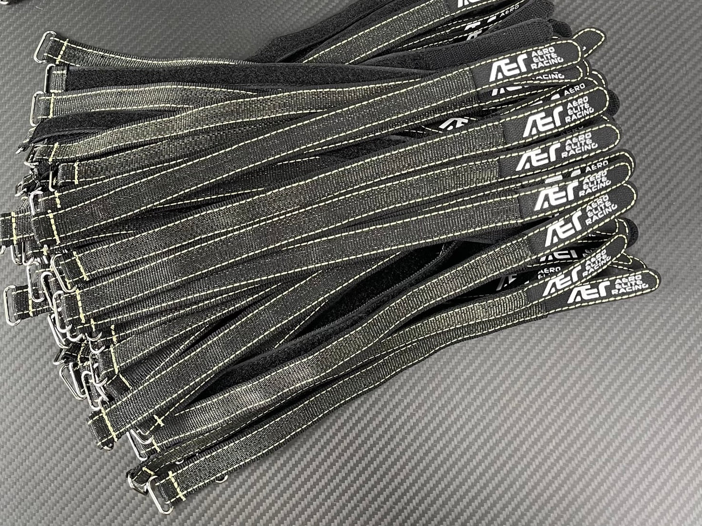 DinDrones AER 20x350mm Full Kevlar Battery Strap with metal buckle