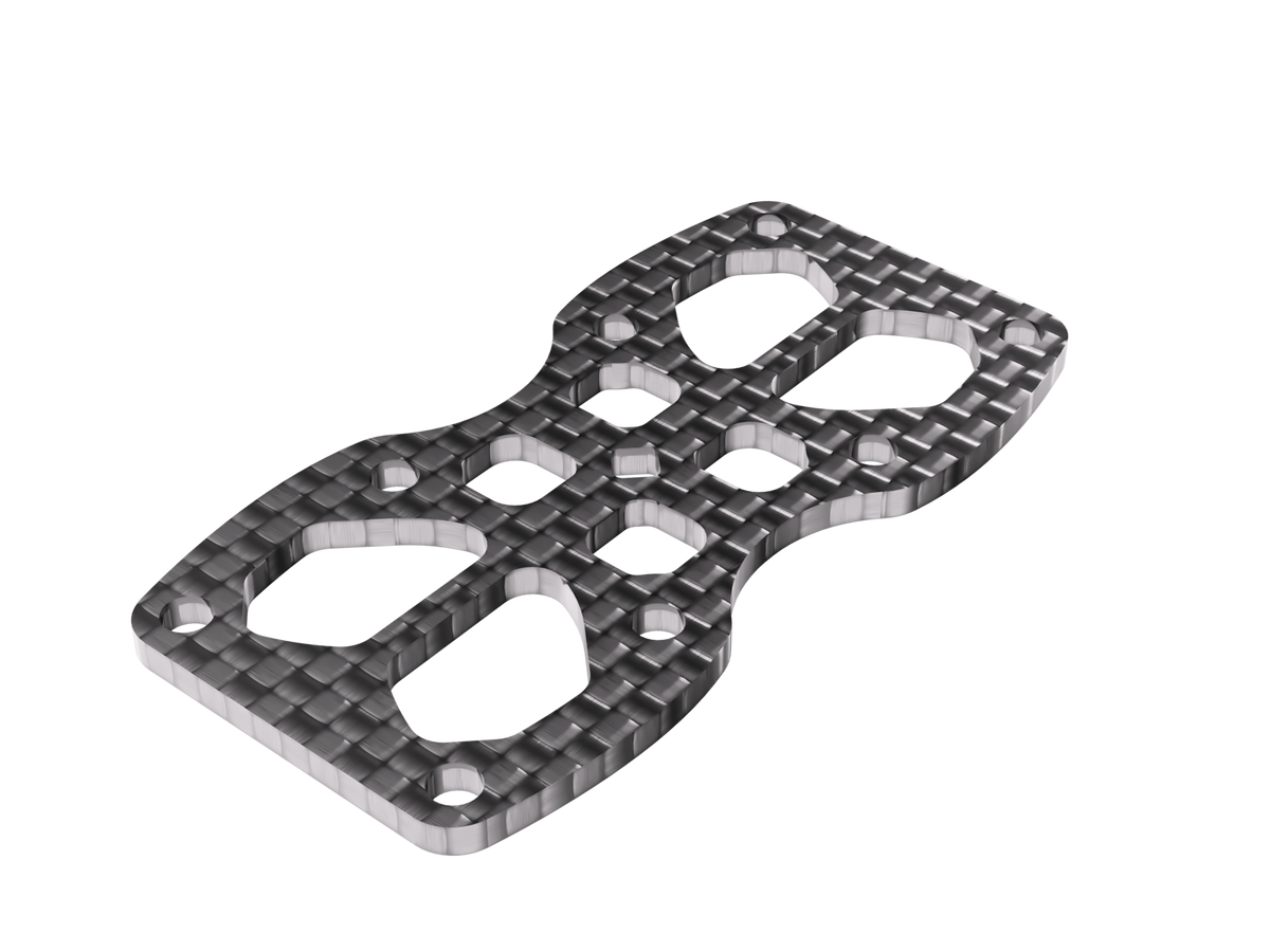 OZR-5X bottom plate (carbon) — render