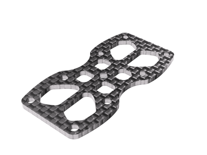 OZR-5X bottom plate (carbon) — render