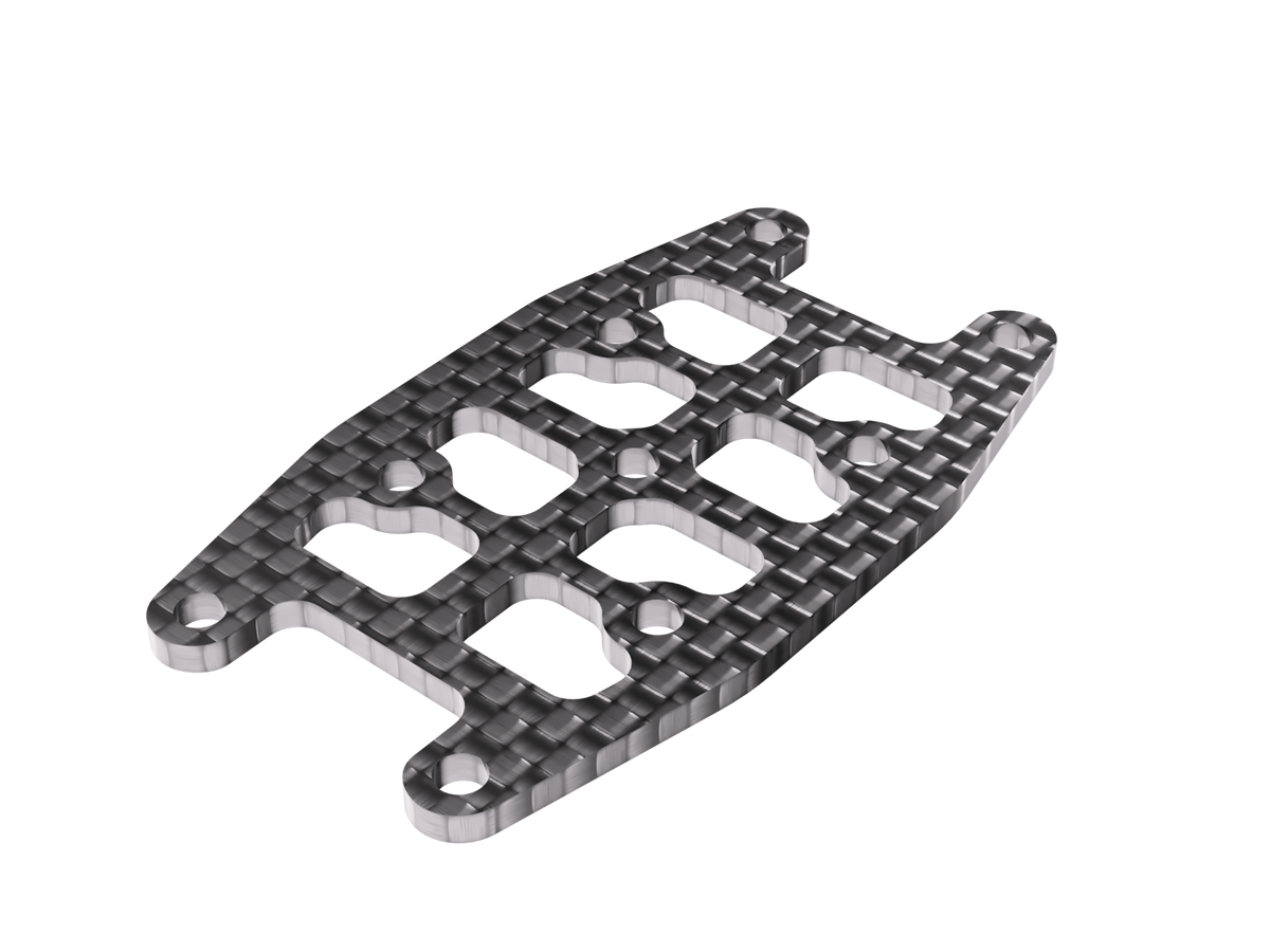 OZR-5X top plate (carbon) — render