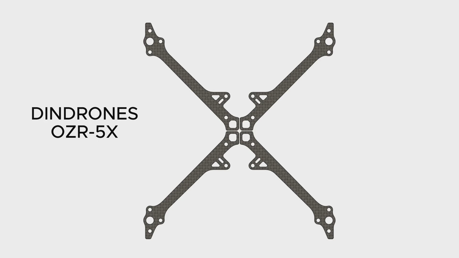 DinDrones OZR-5X frame — assembly animation