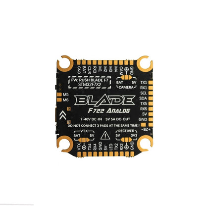 RUSHFPV Blade F722 Combo/Stack for Analog + 60A Extreme 3-6S BLHeli_32 128kHz 4-in-1 ESC - 30x30mm