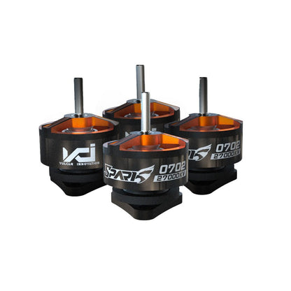 VCI Spark 0702 Dual-Bearing Micro/Whoop FPV Drone Racing Motors (Set of 4) - Choose Kv