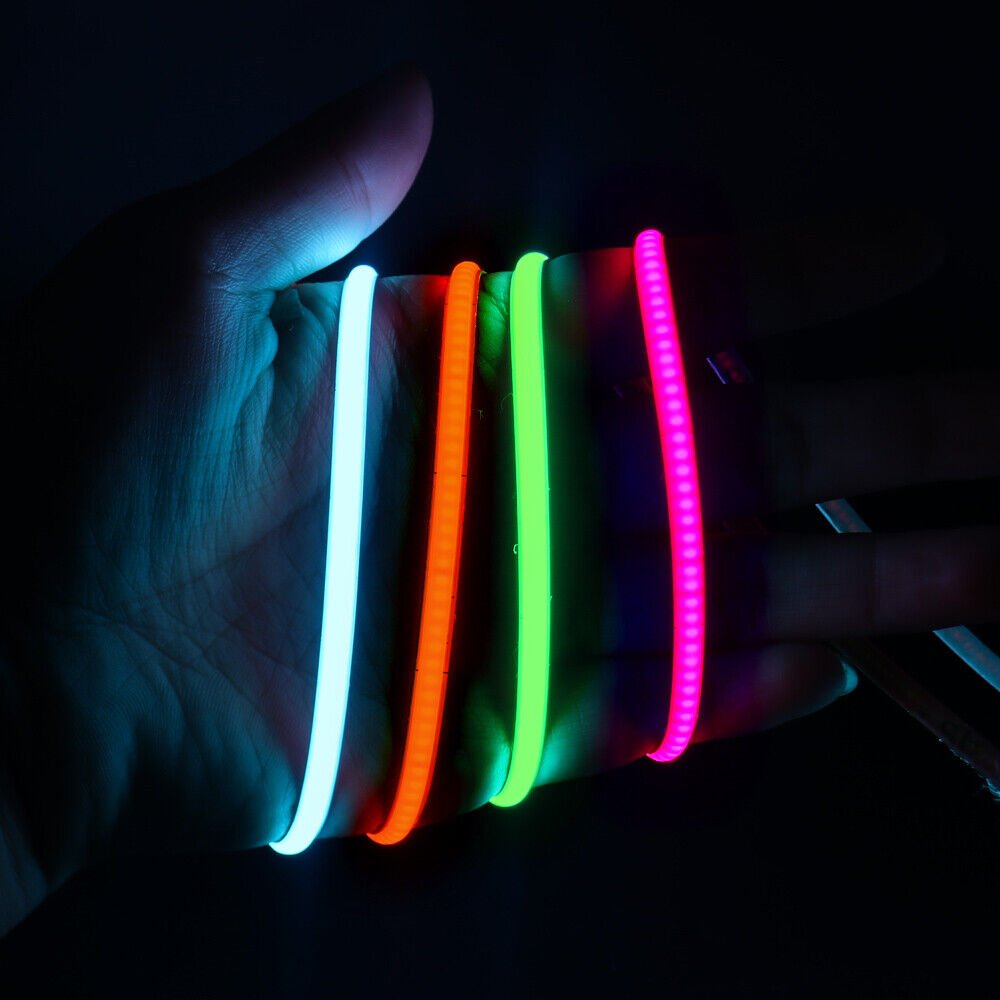 24V COB LED Flexible Strip, 4mm, 480LEDs/M - Choose Color / Length